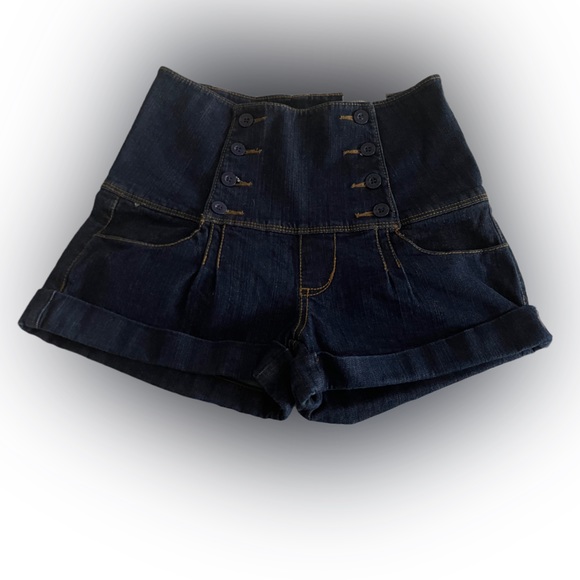 be hold Pants - NWT  Be hold Women’s High waisted denim short  Color:dark blue Size:7